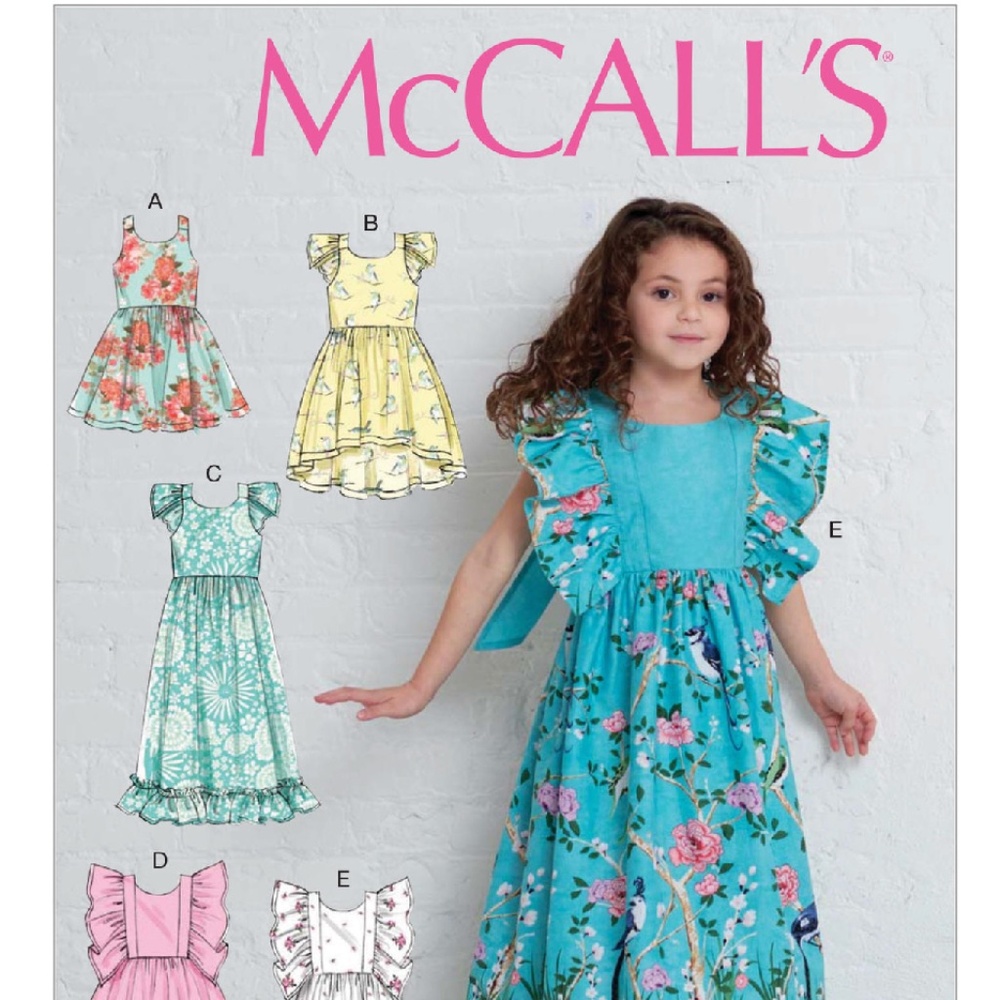 M7739 McCall's Sewing Pattern Children's/Girls' Dresses SIZE 2-5